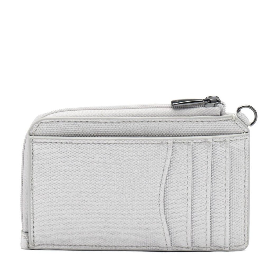 LUG Twirl Matte Luxe VL (Vegan Leather) RFID Wristlet Wallet - Diamond Silver - Picture 2 of 9